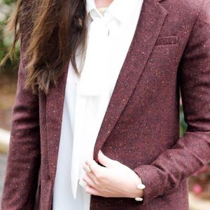 Banana Republic burgundy/wine tweed blazer